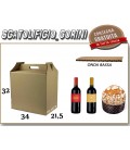 Scatola PANETTONE E BOTTIGLIA NATALE 34X21,5X32