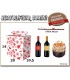 Scatola PANETTONE E BOTTIGLIA GRAFICA NATALE ROSSA 28X20,5X34