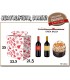 Scatola ROSSA PANETTONE E BOTTIGLIA NATALE 33,5x21,5x35