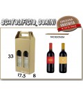 Scatola 2 BOTTIGLIE VINO E OLIO 17,5x8x33