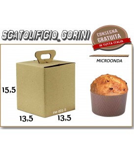 Scatola PER PANETTONE  PICCOLO 13,5x13,5x15,5