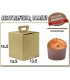 Scatola PER PANETTONE  PICCOLO 13,5x13,5x15,5