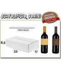 Scatola 2 BOTTIGLIE VINO E OLIO CON SEPARATORE 33x17x8,5