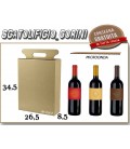 Scatola  PER 3 BOTTIGLIE DI VINO 26,5x8,5x34,5