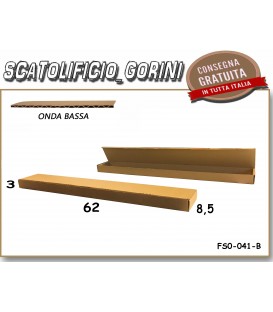 Scatola fustellata 62x8,5x3