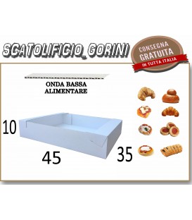 Scatola vassoio 45x35x10 cartone alimentare